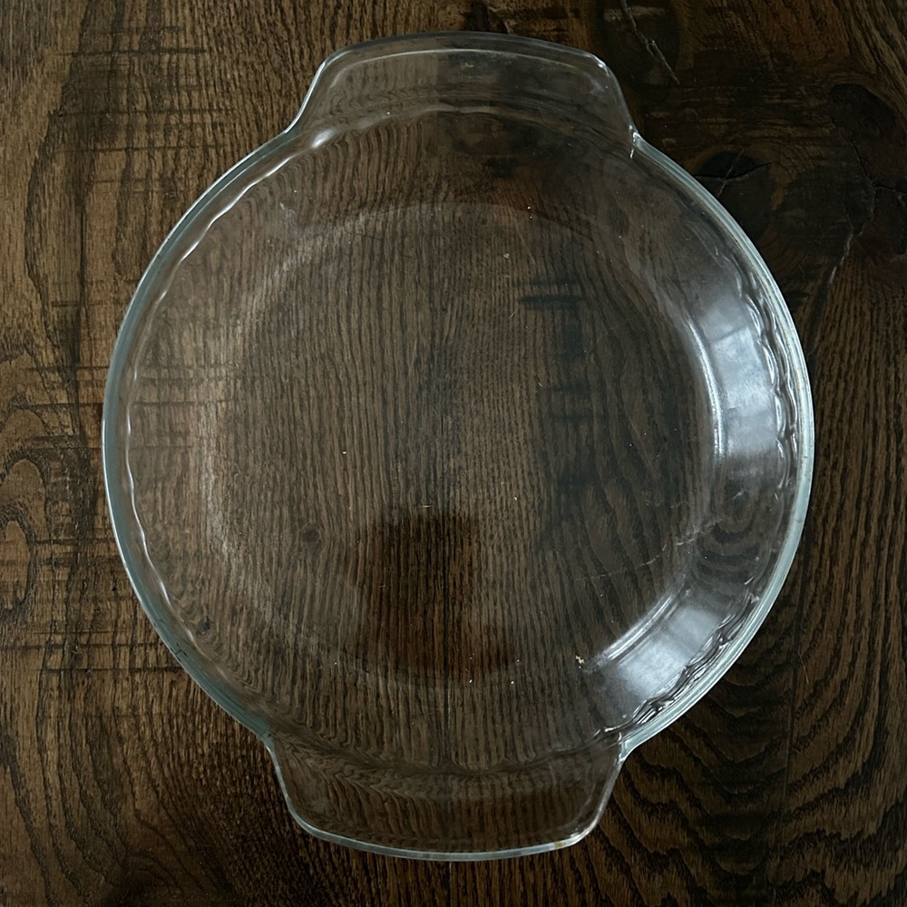 Vintage Anchor Ovenwear Clear Glass Baking Pie Dish
